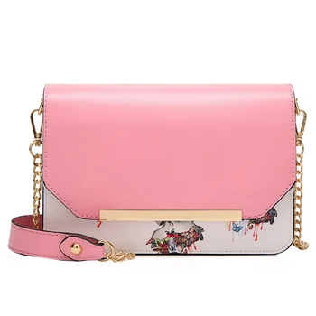 

New fashion Women bag trend cartoon printing Patchwork color Women shoulder bag crossbody bag high quality casual girls bag