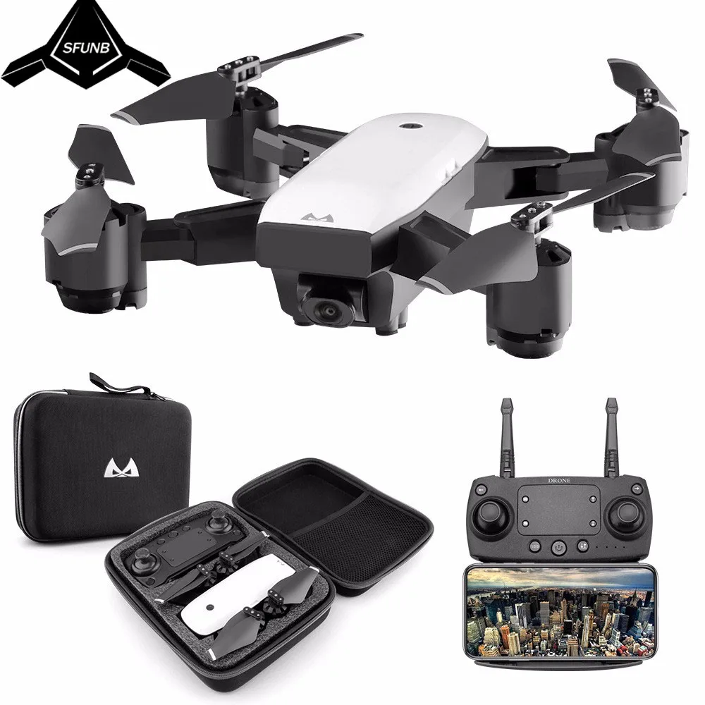

Drone With HD 1080P Wifi Camera Quadrocopter Hovering FPV Quadcopters 5MP Folding RC Helicopter Storage bag toy for boy