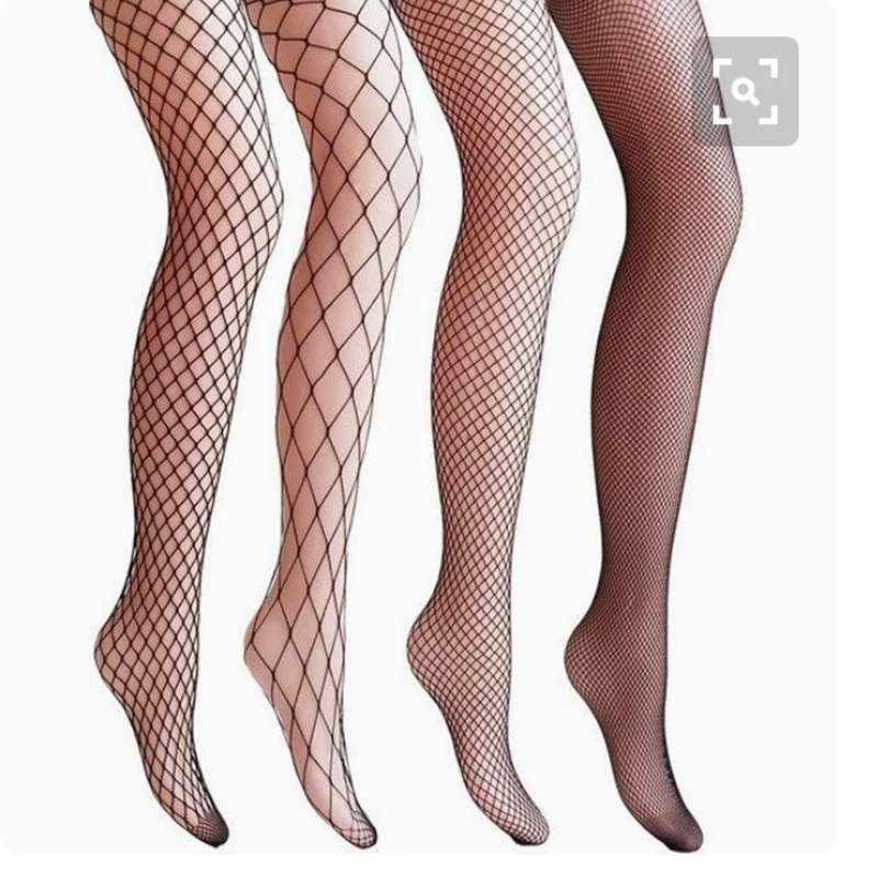 Черные женские пикантные прозрачные чулки ажурные колготки Femme сеточку