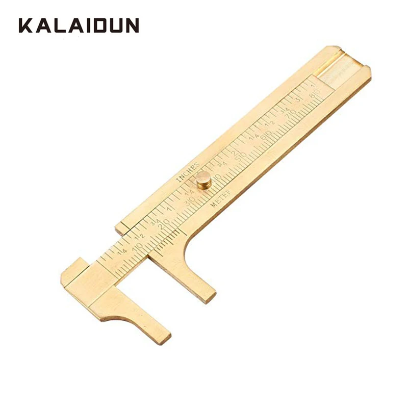 Brass Caliper 80MM Double Scale Slide Caliper Rule Vernier Calipers Portable Pocket-Size Gauge Ruler Jewelry Measuring Tool Brass Caliper 80MM Double Scale Slide Caliper Rule Vernier Calipers Portable Pocket-Size Gauge Ruler Jewelry Measuring Tool