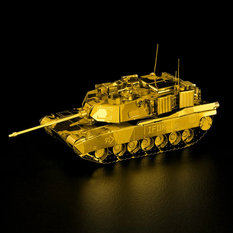 

Abrams M1A2 Sep Tank Fun 3d Metal Diy Miniature Model Kits Puzzle Toys Children Educational Boy Splicing Hobby Building