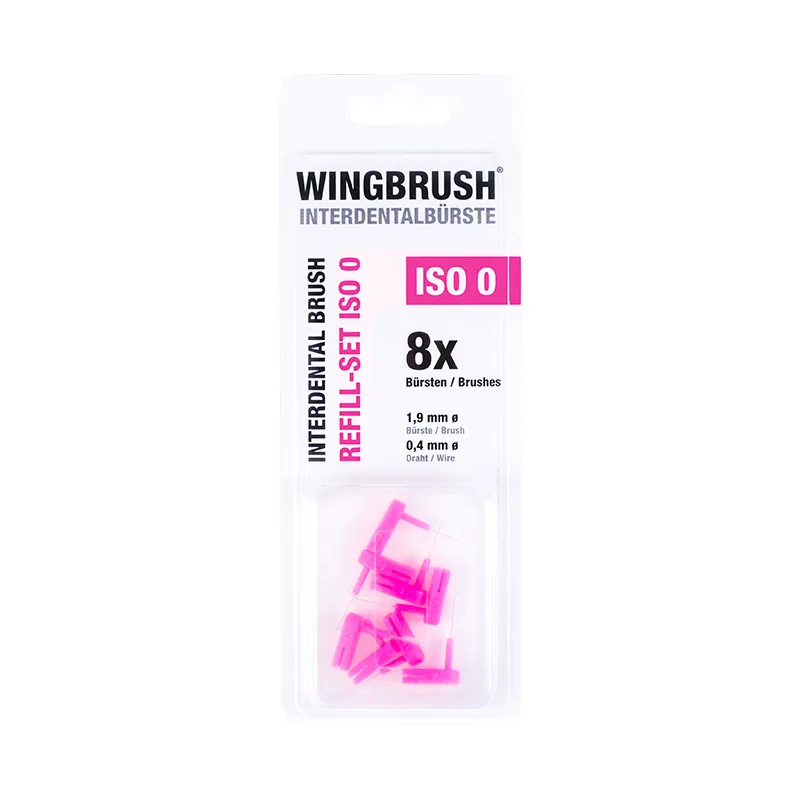 Wingbrush способ, чтобы нить ваши зубы для гигиены ротовой полости межзубные щетки стартовый набор(1 держатель+ 3 щетки