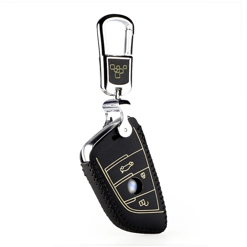Кожаный чехол для ключей для bmw 1 2 3 4X3X4 2012 3 кнопки автомобильный держатель планшета чехол key3