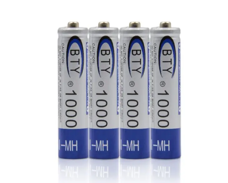 

New High 4 X BTY 1000mAh AAA Ni-MH 1.2V Rechargeable Battery Pilha Recarregavel Batery