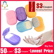 5 коробок(20 шт./кор.) удобные мыльные хлопья для мытья рук Путешествия Портативный ароматическое кусковое листовое коробка для вспенивания бумажные инструменты GYH