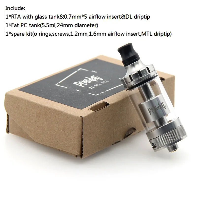 Новый Coppervape 316ss Penodat мм 22 MTL RTA ввиду DIY танк распылителя 4 мл ёмкость для Vape Mod