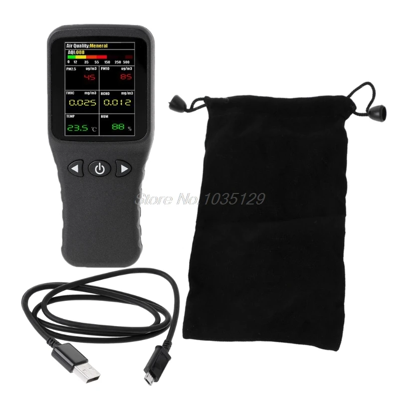 

DZ8600 pm2.5 test tools air quality Detector 6 in1 function detector PM2.5 PM10 VOC Formaldehyde Temperature Humidity XianJia53