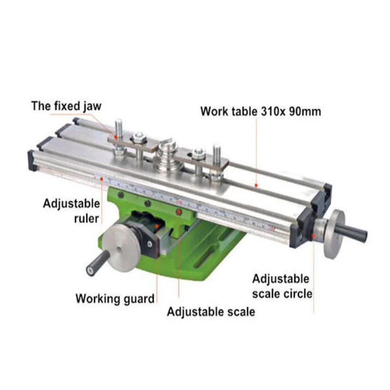 310*90mm Multi-function Cross table For Milling Machine Lathe Mini Table Bench Drill Assisted Positioning | Электроника