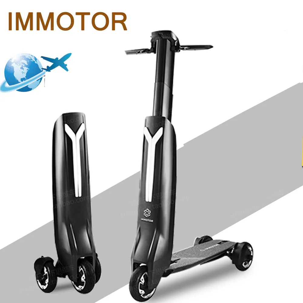 

Immotor GO foldable three wheel light and compact electrical scooters