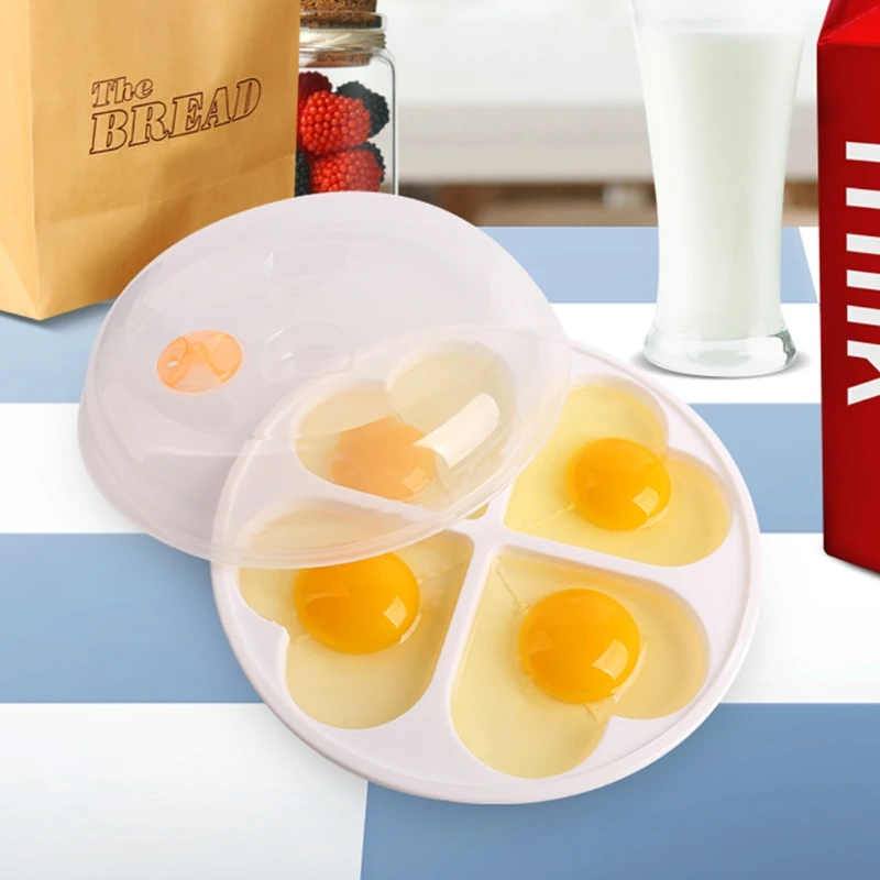

Microwave Egg Cooker Love Heart Shaped Mold Boiler Dish Kitchen Cooking Tool Nov