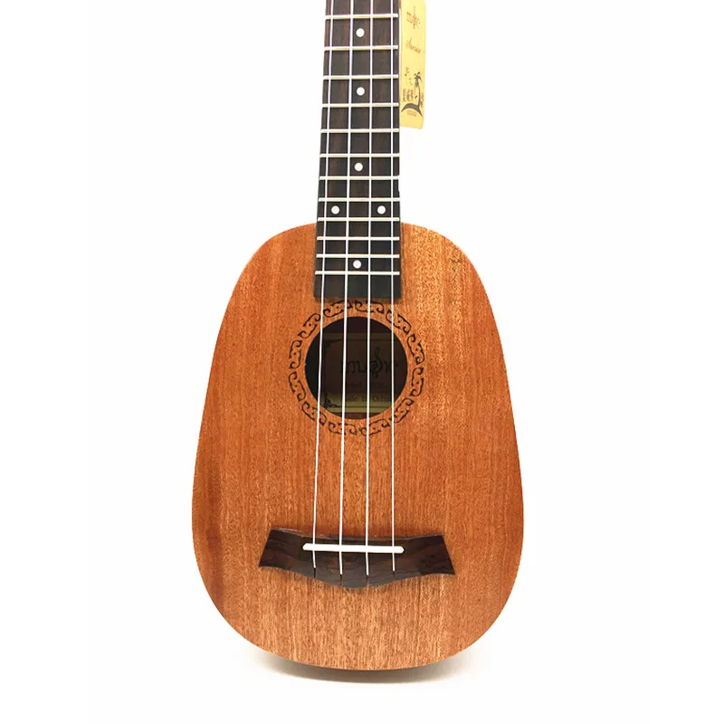 SevenAngel 2" Гавайская гитара Ukulele soprano ананасовая форма Gitar красное дерево маленькая гитара тело 4 нейлоновые струны hawai кавакино