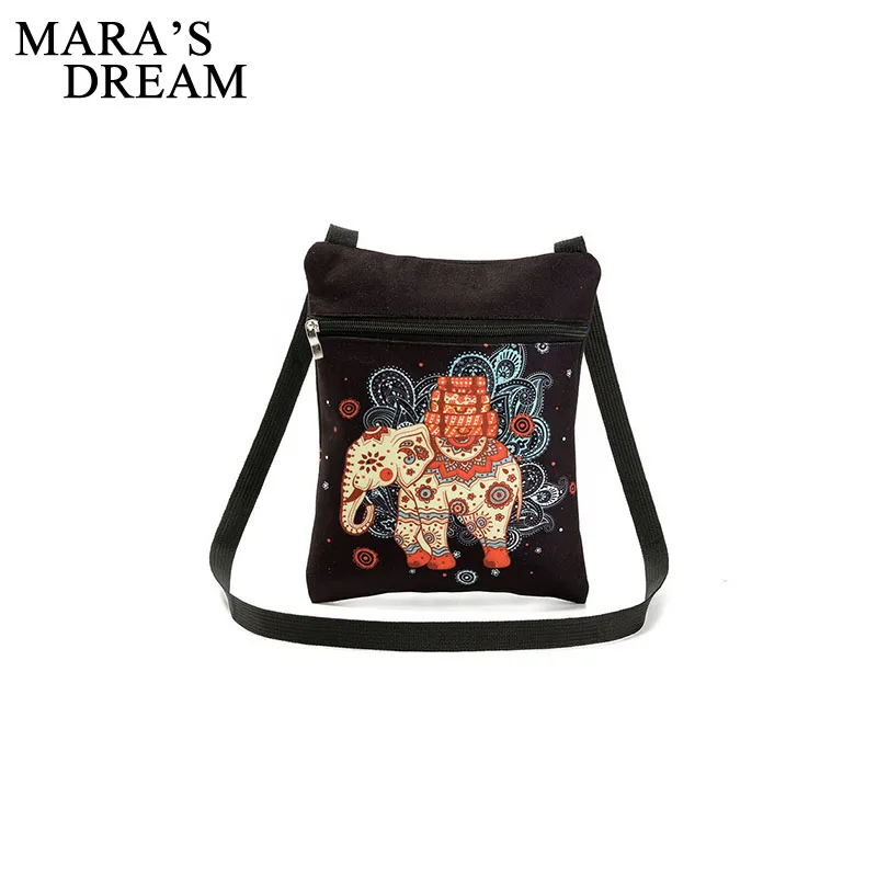 

Mara's Dream 2019 Elephant Pattern Printing Messenger Bag Women Crossbody Bag School Student Shoulder Bag Men Messenger Bag