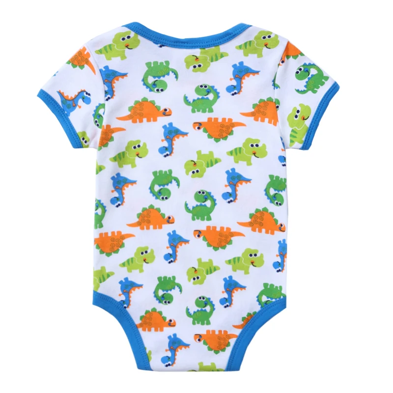 Newborn 5pcslot Baby Boy Bodysuits Cartoon Baby Body Boy Short Sleeve Infantil Baby Menino Girl Bodysuit Baby Summer Clothes (1)