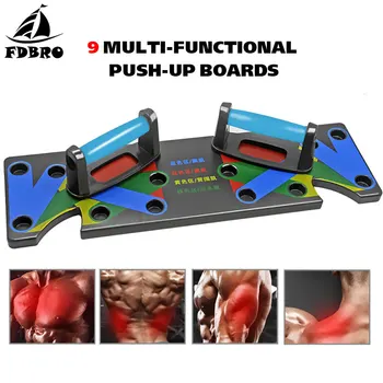 

FDBRO Men Workout Push-up Stand Body Building Training Gym Women Comprehensive Fitness Exercise 2.0 Push Up Rack Board System