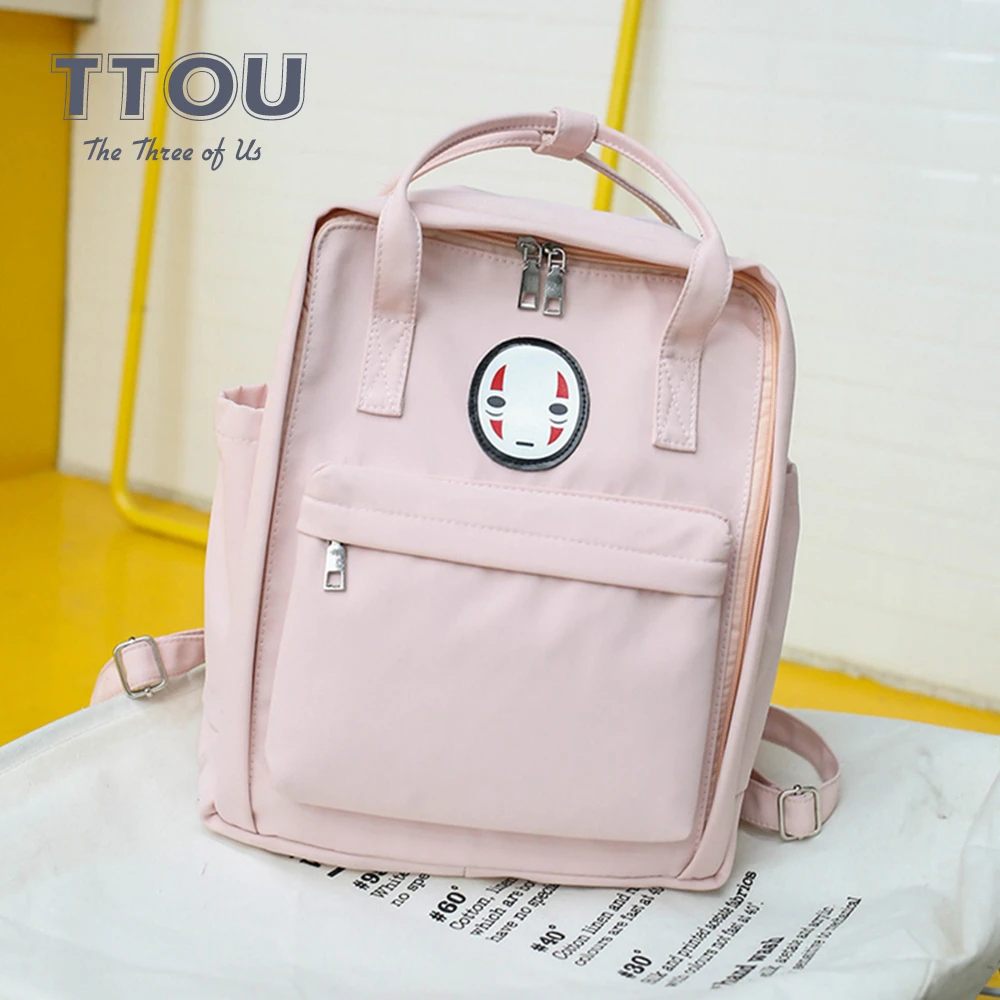 TTOU школьные сумки для подростков, Холщовый Рюкзак, карамельный цвет, женские дорожные сумки с двойным плечом, большие вместительные пакеты на заказ