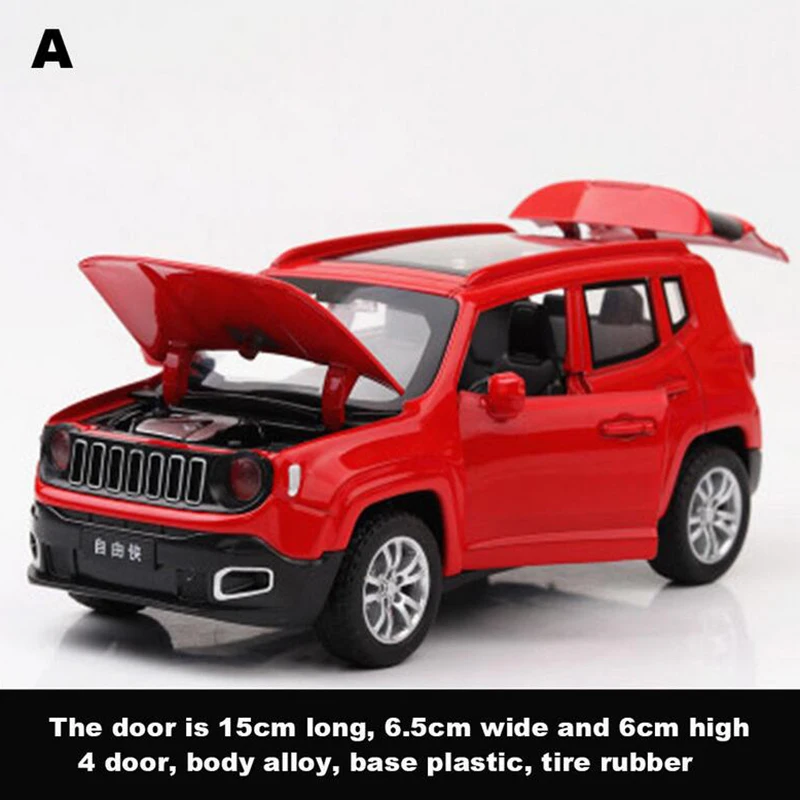 1/32 Jeep Renegade SUV литая модель автомобиля со звуком и светильник Модель автомобиля игрушка машинки коллекция детских игрушек