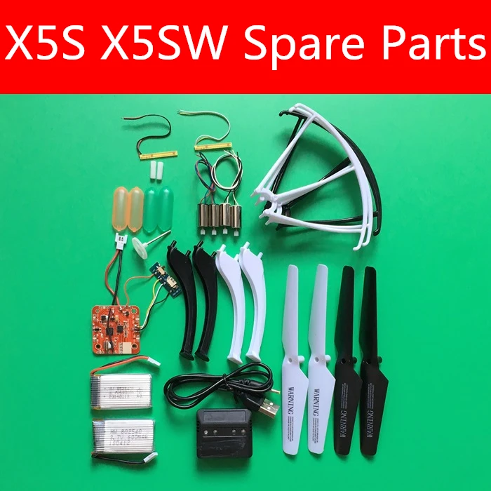 

Syma X5S X5SW Props Propellers Motor A B Gears USB Charger Landing Skid R/C Helicopter Model Quadcopter Spare Parts