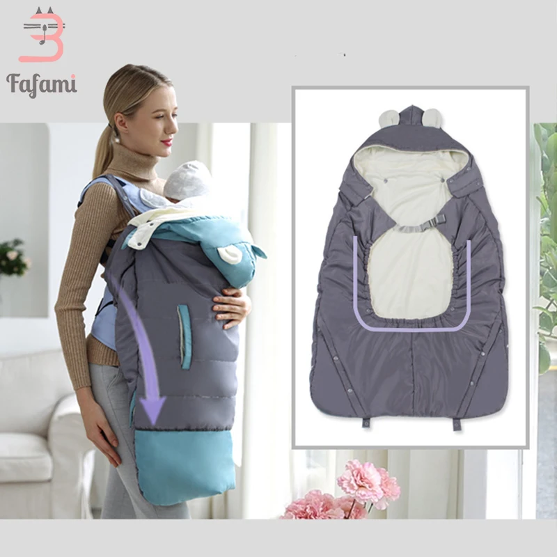 Baby Carrier Cover Baby Strap Cloak Ergonomic Thick Windproof Hoodie Cape Cloak Mantle A Level Backpacks & Carriers Coat Winter Baby Carrier Cover Baby Strap Cloak Ergonomic Thick Windproof Hoodie Cape Cloak Mantle A Level Backpacks & Carriers Coat Winter