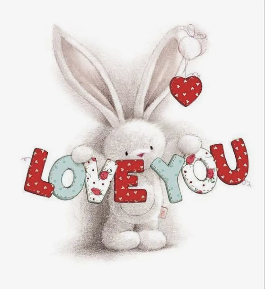 

10*8 Cute rabbit rubber stamp Transparent Clear Stamps Silicone Seals for DIY scrapbooking photo album Card Making