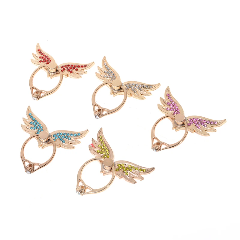 JINHF Diamond Wing Finger Ring Phone Holder For iPhone Samsung Mobile Phones Tablet Dock Stand Mount JINHF Diamond Wing Finger Ring Phone Holder For iPhone Samsung Mobile Phones Tablet Dock Stand Mount