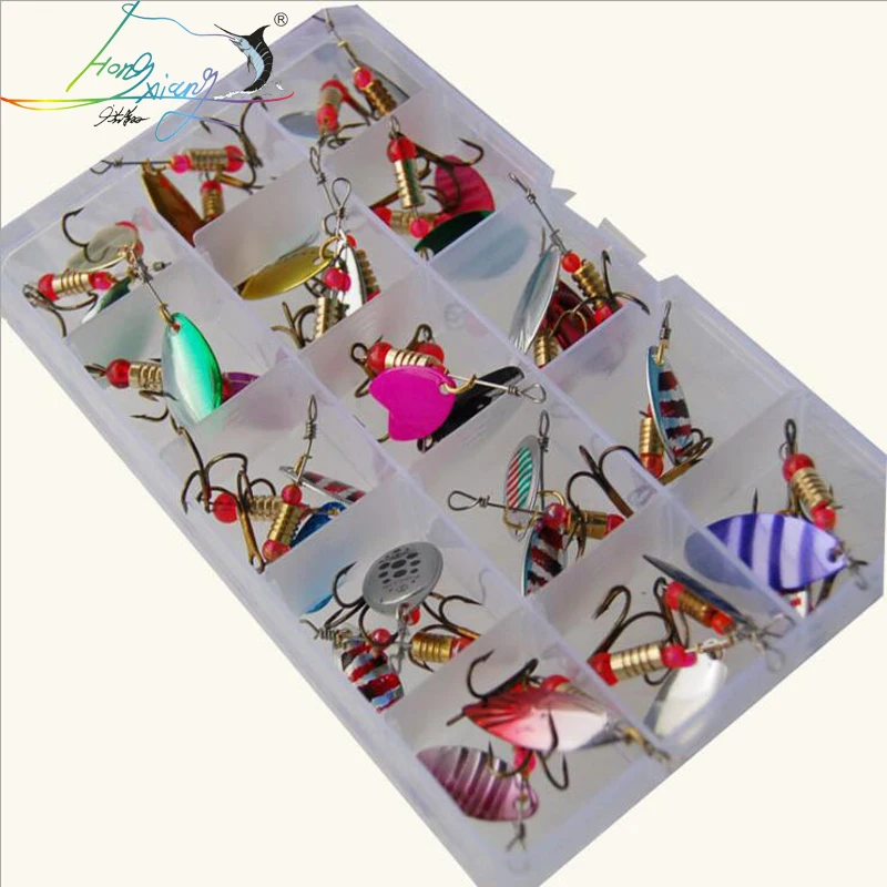  30pcs Assorted fishing Lures sheet Life-like swimming trout spoon Metal fishing lures spinner baits