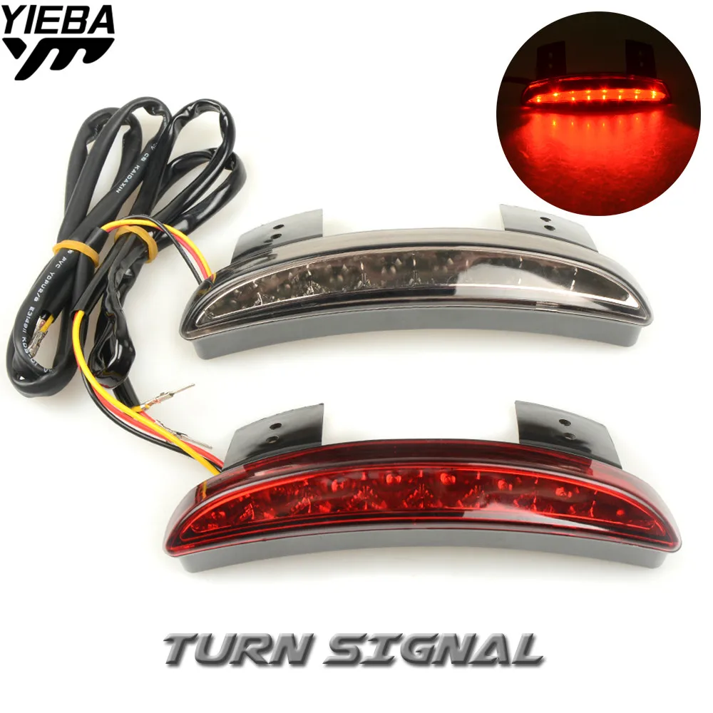 Motorcycle Led Tail Light Brake Light Stop Turn Signal Lamp FOR Harley Davidson XL 883L Sportster 08-14  Bobber Cafe Racer ATV