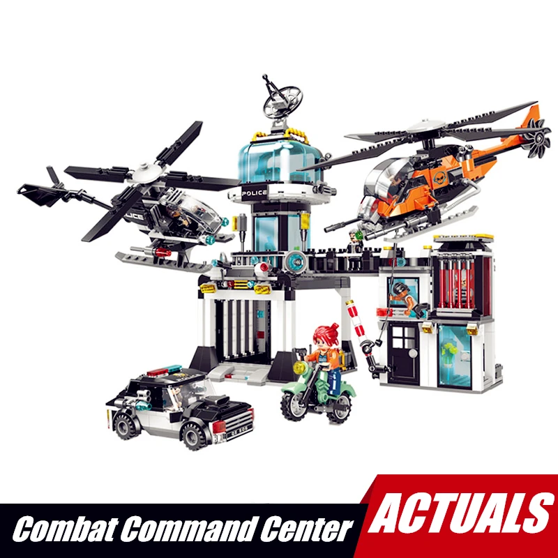 

City Police Series Compatible With Legoingly The Police Operational Command Station Kits Model Building Blocks Toys For Children