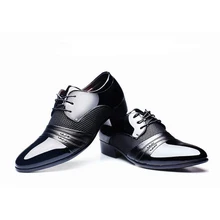 Весенняя повседневная мужская обувь в деловом стиле; модная свадебная элегантная модельная обувь; Мужская дышащая Массажная Повседневная офисная обувь; Мужская HH-390