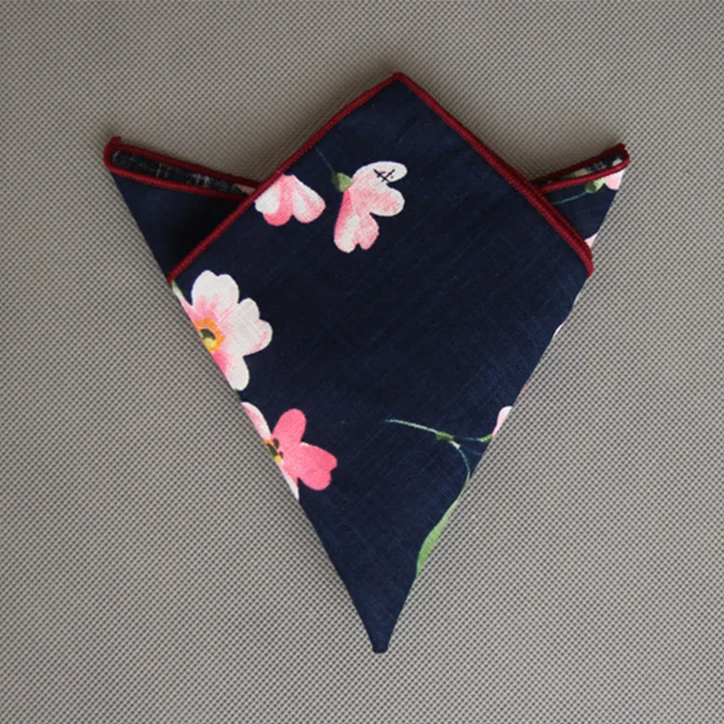 Бренд Mantieqingway хлопковый карман квадратный печатных платки полотенце для сундуков для Для мужчин s деловые свадебные костюмы Цветочный Для