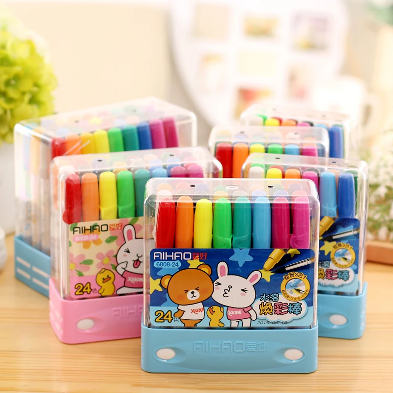 

12/18/24/36 Aihao Cute Kawaii Colored Crayon Pencils Kids School Supplies Stationery