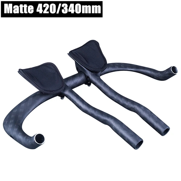 Carbon Road Bike TT Time Trial Triathlon aero bar Bullhorn Handlebar aerobar Set
