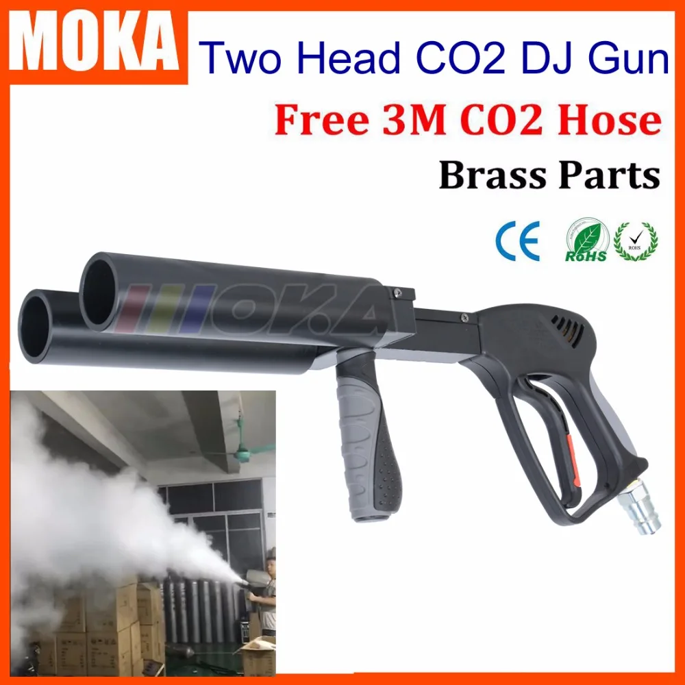 CO2 DJ Gun Fogger Handheld CO2 Fog Gun Musical Instrument Stage Effect