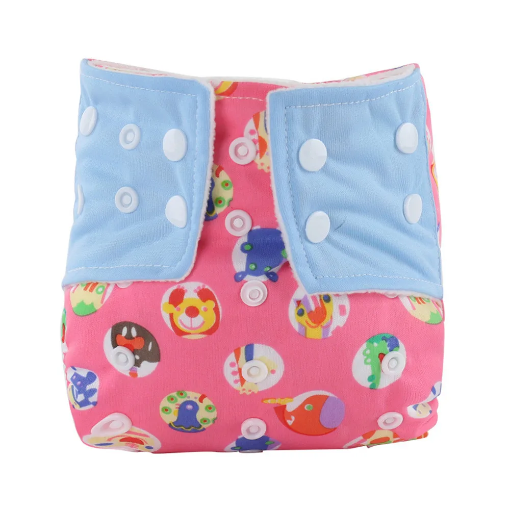 Baby Cloth Diaper Cover Bamboo Velour Fitted Diaper Washable Brand Baby