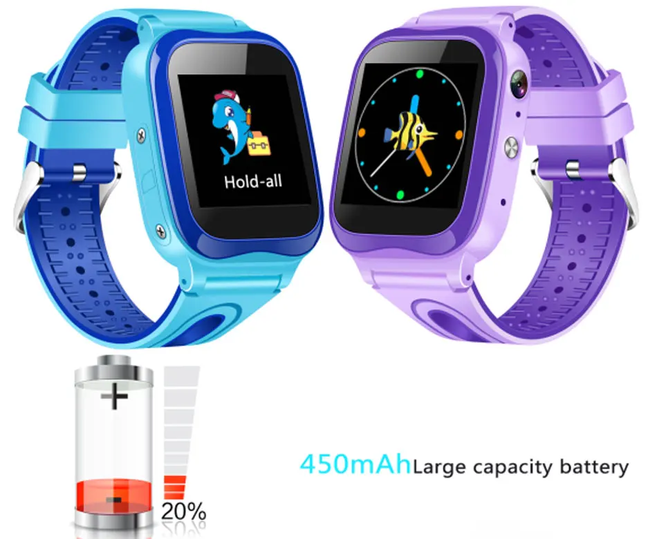 SALFRESA Children Smart Watch V88 IP67 Waterproof 450mAH Long Standby Child Tracking Security SOS Smart Bracelet For Kids Remote-19