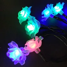 YIYANG солнечные лампы романтическая Фея открытый Рождественский светильник многоцветный праздник свадебные украшения сада водонепроницаемый светильник s