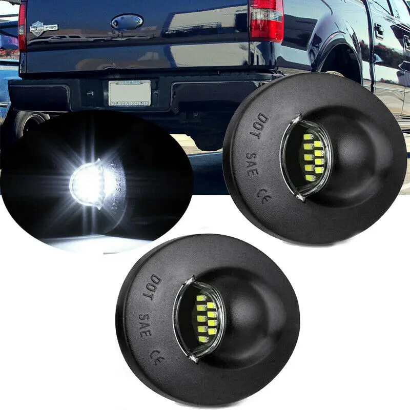 1 пара ярких светодиосветодиодный SMD для подсветки номерного знака пикапа Ford F 150