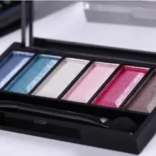 12 компл./лот) Макияж шестицветные тени для век с зеркалом Silty Fine Moist Shine high Fit трехмерный бренд