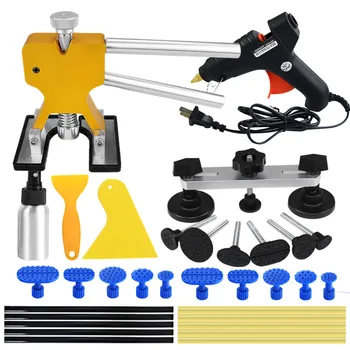 

Auto Body Paintless Dent Removal Tools Kit Glue Gun Dent Lifter Bridge Puller Set For Car Hail Damage And Door Dings Repair