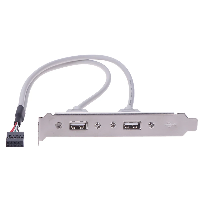 1 шт. 2 портовый USB адаптер для материнской платы|Компьютерные кабели и разъемы| |