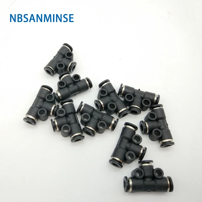 

10Pcs/lot PE - C Compact One Touch Fitting Mini Fittings Plastic Pneumatic Push In Plastic Reducer Fitting Tube Sanmin