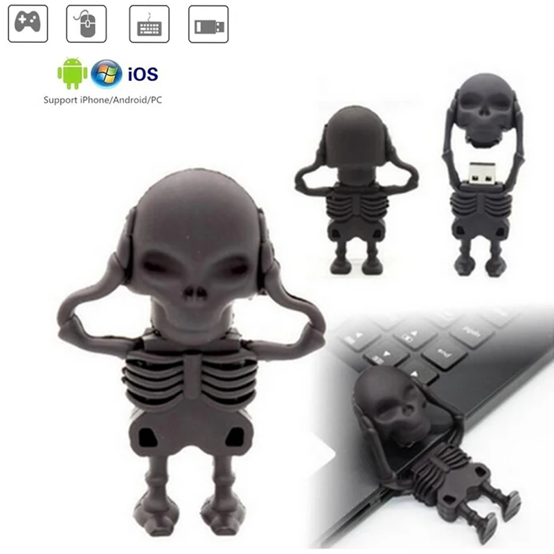 

skeletonn memory stick usb 3.0 Mini usb flash drive 128gb U disk Pendrive 64GB 32GB 16GB 8GB 4GB Pen Drive Free micro