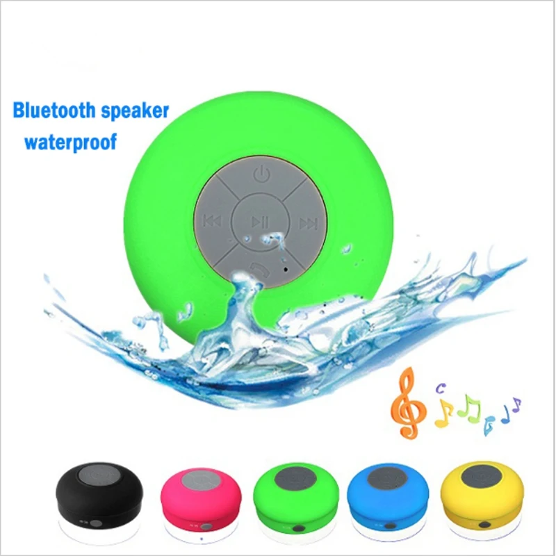

2018 NEW Water Resistant mini portable Shower Bluetooth Speaker with Sucker Support Hands-free Calls Function for Mobile Phone