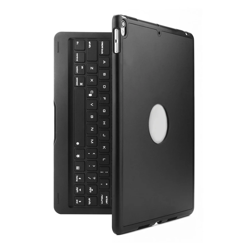 

New Keyboard Case,Protective Ultra Slim Hard Shell Folio Stand Smart Cover with 7 Colors Backlit Wireless Bluetooth Keyboard f