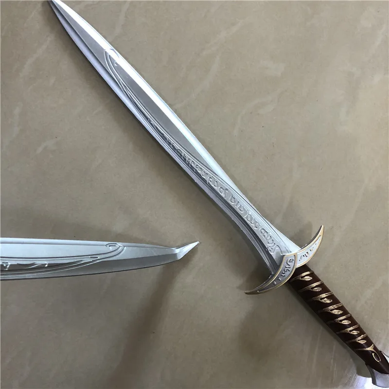 1:1 Movie Cosplay Sword 72cm Gold Sting The Hobbit Frodo Baggins Sword Kids Gift Safety PU Material