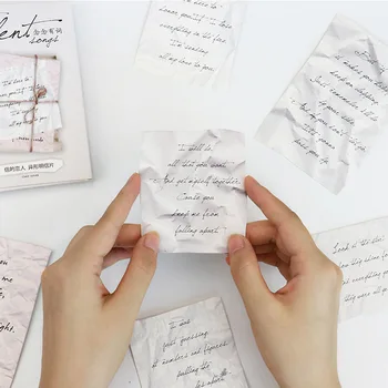 

30pcs/lot English Letters Postcard Message Notes Memo Cards Paper Bookmark Envelop Gift Wish Card Stationery