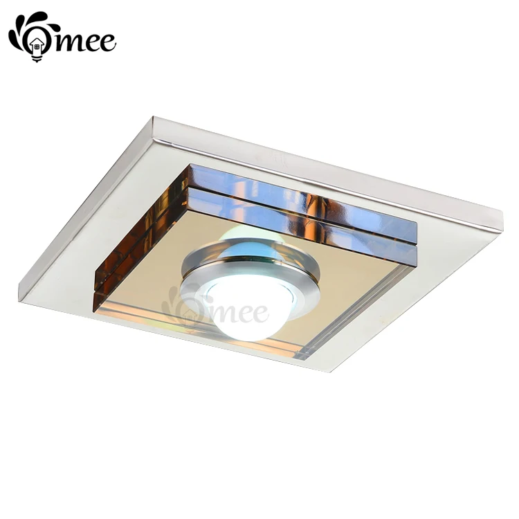 

3w LED Novelty Modern Ceiling Light Stainless Steel + Crystal Face + SMD5730 LEDs Ceiling Roof Aisle Halway Lamp Free shipping