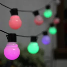 YIYANG открытый украшения свет 5 см большой Размеры светодио дный мяч свет строка AC220V теплый белый RGB Рождественский фестиваль света Глобус luces