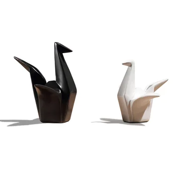 

Creative Origami Crane Desk Decor Figurine Ornaments Home Decor Store Office Home Decoration Accessories Desktop Decor