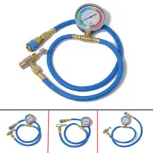 Car Air Conditioning And Fluoride Tube Plus Fluoride Refrigerant Pressure Gauge