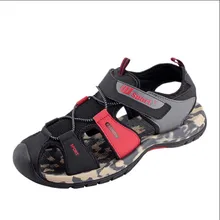 Новинка лета; Baotou; камуфляжные мужские сандалии, кожаные сандалии мужские туфли Аутентичные вьетнамская обувь повседневная обувь для мужчин; пляжные сандалии